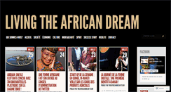 Desktop Screenshot of livingtheafricandream.org