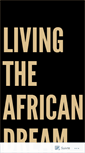 Mobile Screenshot of livingtheafricandream.org