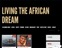 Tablet Screenshot of livingtheafricandream.org